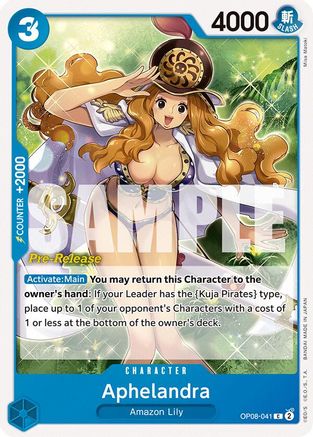 Aphelandra (OP08-041) - Two Legends Pre-Release Cards | Grognard Games