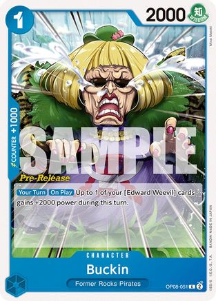 Buckin (OP08-051) - Two Legends Pre-Release Cards | Grognard Games