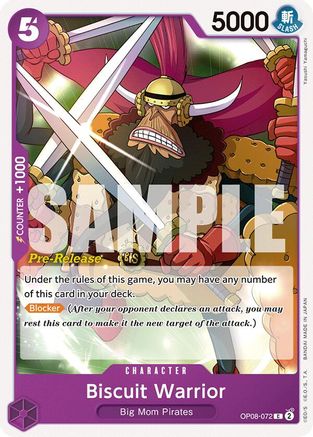 Biscuit Warrior (OP08-072) - Two Legends Pre-Release Cards | Grognard Games