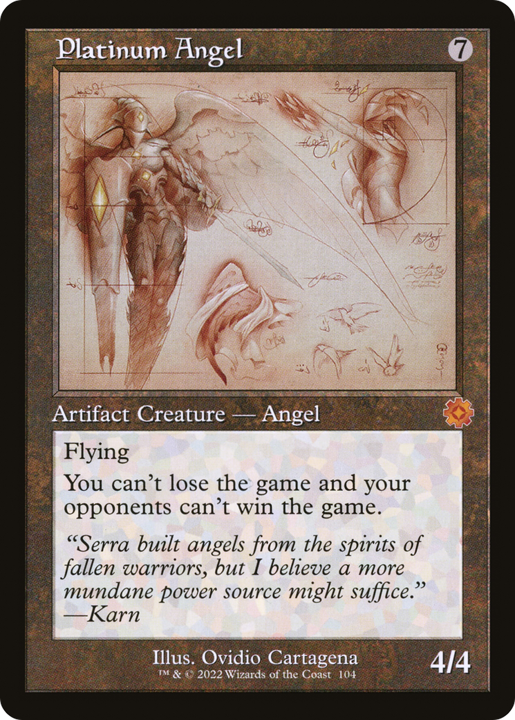Platinum Angel (Retro Schematic) [The Brothers' War Retro Artifacts] | Grognard Games