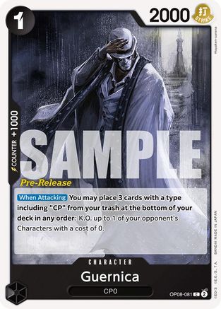 Guernica (OP08-081) - Two Legends Pre-Release Cards | Grognard Games