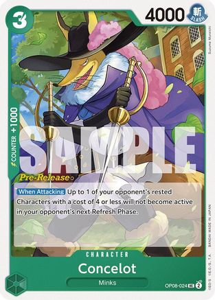 Concelot (OP08-024) - Two Legends Pre-Release Cards | Grognard Games