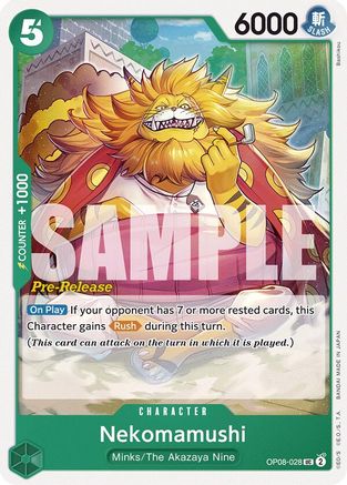 Nekomamushi (OP08-028) - Two Legends Pre-Release Cards | Grognard Games