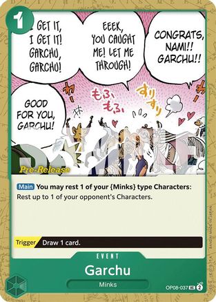 Garchu (OP08-037) - Two Legends Pre-Release Cards | Grognard Games