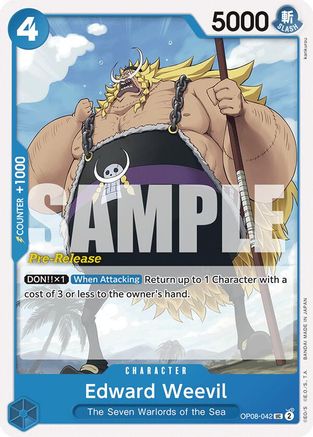Edward Weevil (OP08-042) - Two Legends Pre-Release Cards | Grognard Games