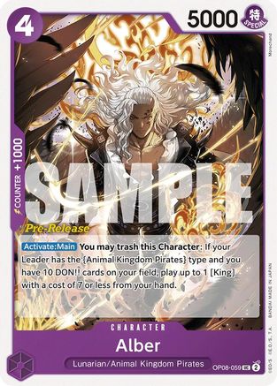 Alber (OP08-059) - Two Legends Pre-Release Cards | Grognard Games