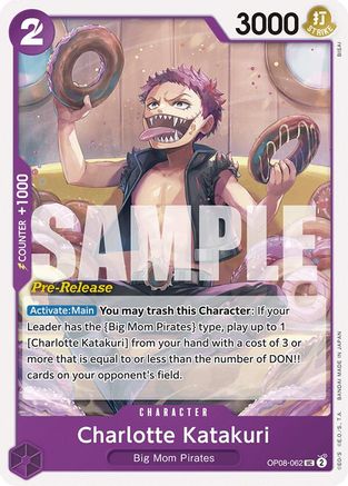 Charlotte Katakuri (062) (OP08-062) - Two Legends Pre-Release Cards | Grognard Games