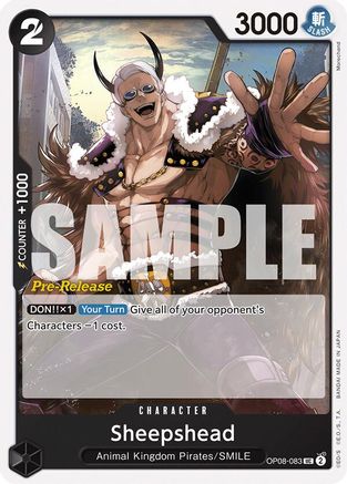 Sheepshead (OP08-083) - Two Legends Pre-Release Cards | Grognard Games