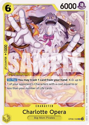 Charlotte Opera (OP08-102) - Two Legends Pre-Release Cards | Grognard Games