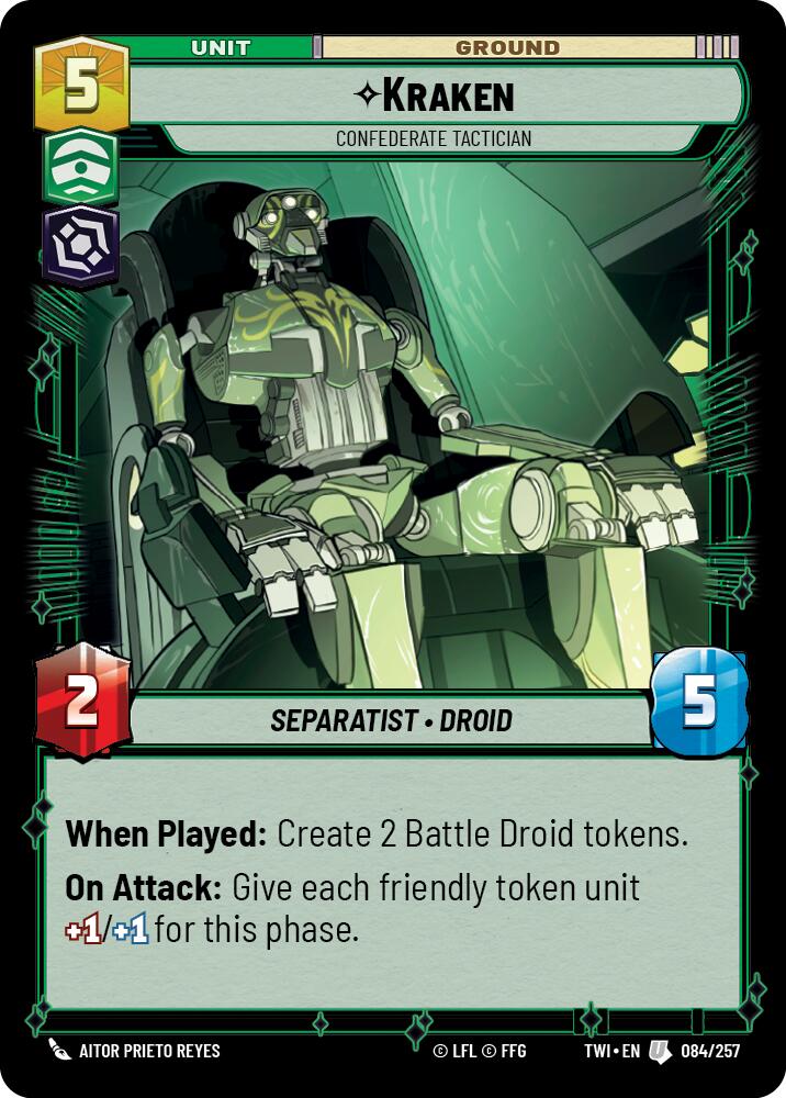 Kraken - Confederate Tactician (084/257) [Twilight of the Republic] | Grognard Games