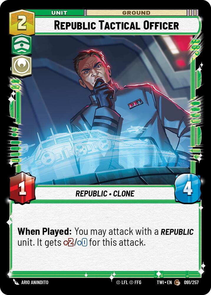 Republic Tactical Officer (091/257) [Twilight of the Republic] | Grognard Games