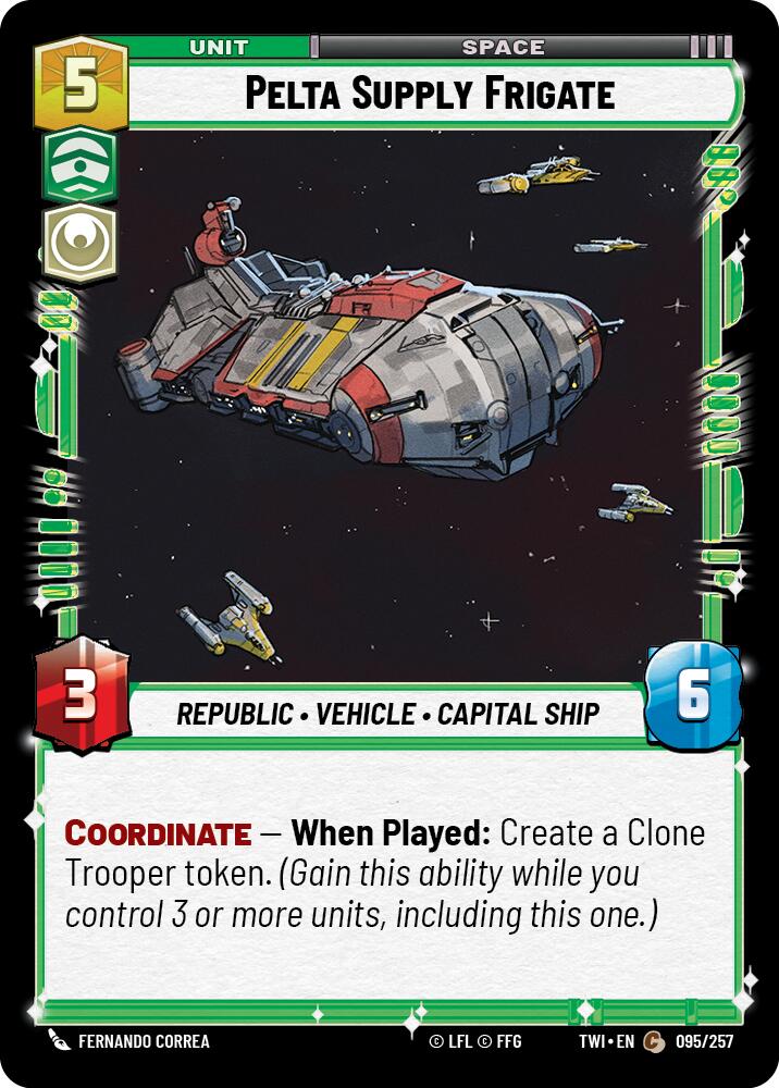 Pelta Supply Frigate (095/257) [Twilight of the Republic] | Grognard Games