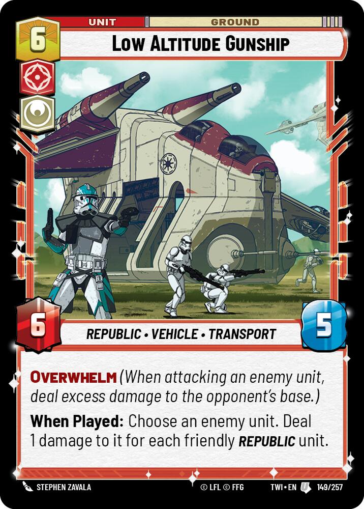 Low Altitude Gunship (149/257) [Twilight of the Republic] | Grognard Games
