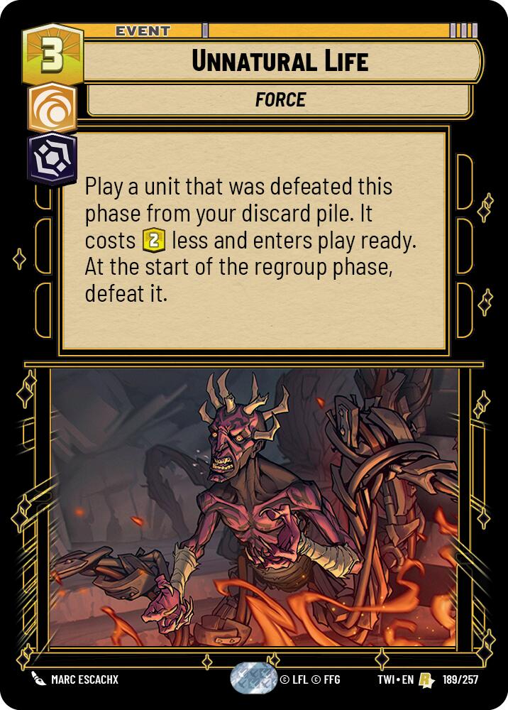 Unnatural Life (189/257) [Twilight of the Republic] | Grognard Games