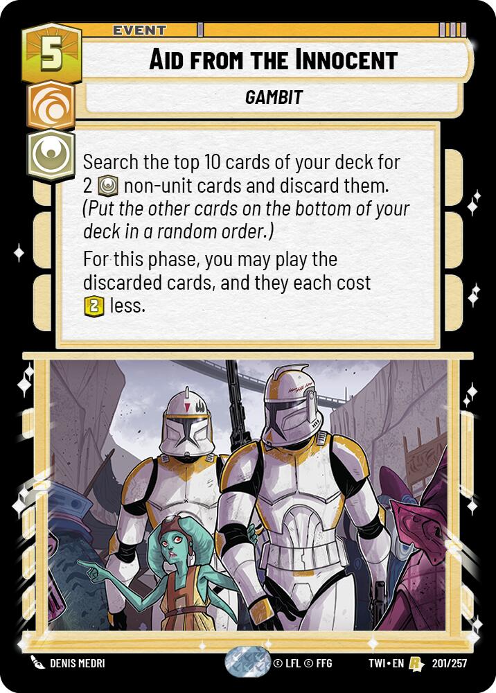 Aid from the Innocent (201/257) [Twilight of the Republic] | Grognard Games