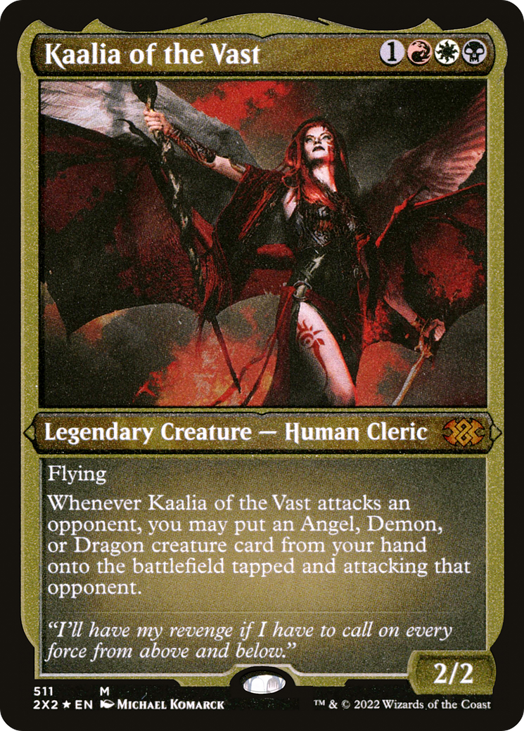 Kaalia of the Vast (Foil Etched) (2X2-511) - Double Masters 2022 Foil | Grognard Games