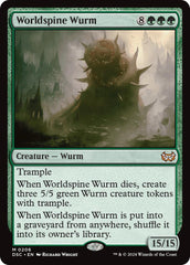 Worldspine Wurm [Duskmourn: House of Horror Commander] | Grognard Games