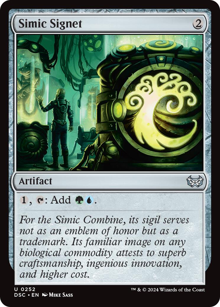 Simic Signet [Duskmourn: House of Horror Commander] | Grognard Games