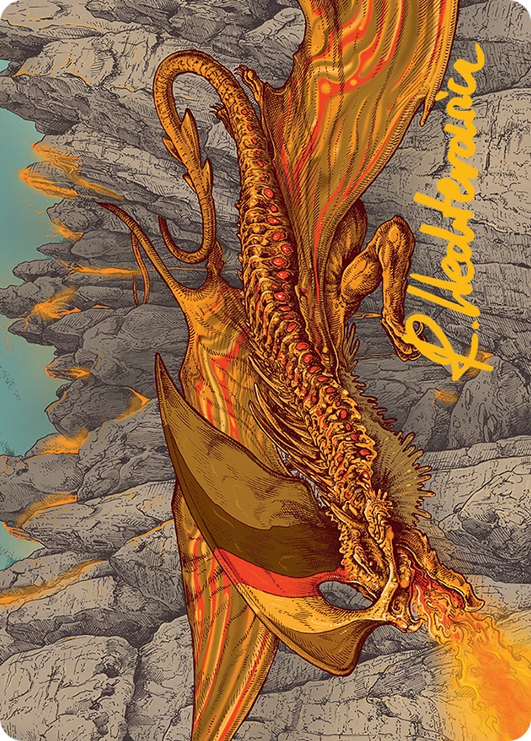 Magmatic Hellkite Art Card (34/54) [Tarkir: Dragonstorm Art Series] | Grognard Games
