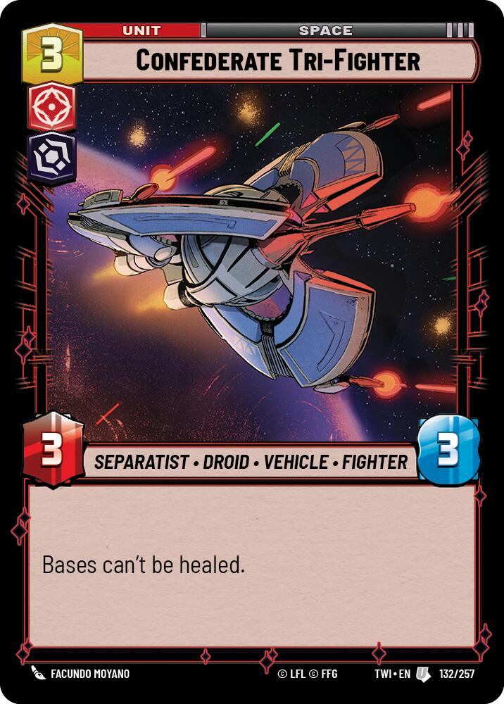 Confederate Tri-Fighter (132/257) [Twilight of the Republic] | Grognard Games