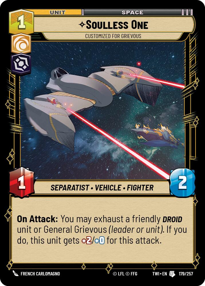 Soulless One - Customized for Grievous (179/257) [Twilight of the Republic] | Grognard Games