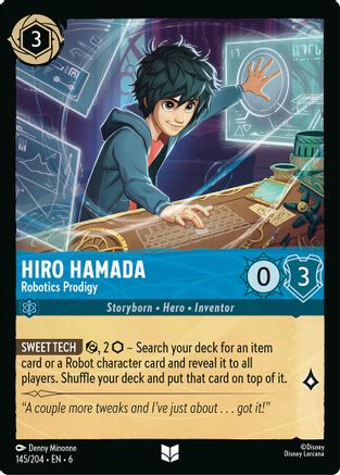Hiro Hamada - Robotics Prodigy (145/204) [Azurite Sea] | Grognard Games