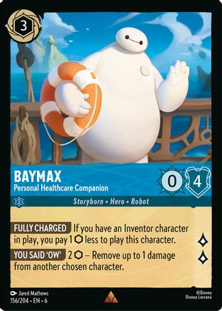 Baymax - Personal Healthcare Companion (156/204) [Azurite Sea] | Grognard Games