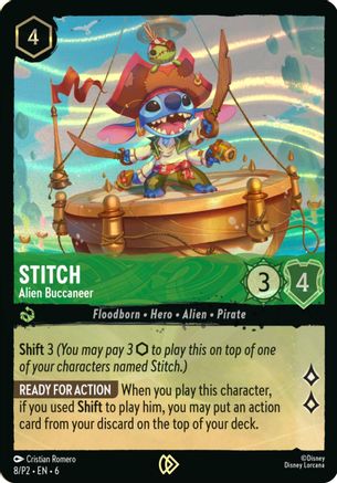 Stitch - Alien Buccaneer (Stitch Collector's Gift Set Promo) (8) [Promo Cards] | Grognard Games