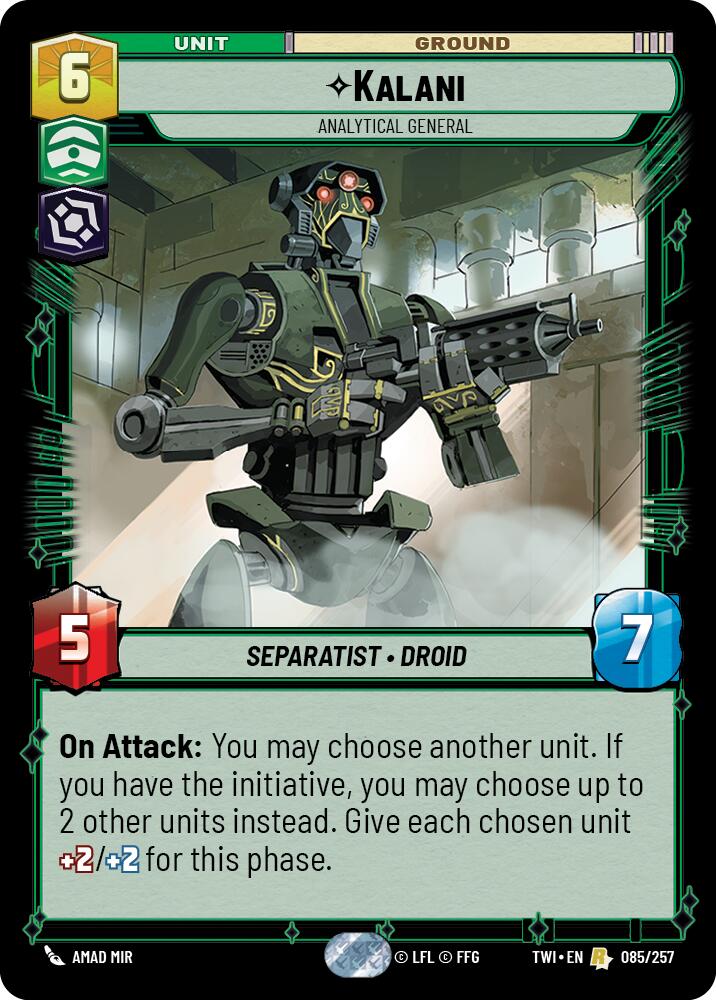 Kalani - Analytical General (085/257) [Twilight of the Republic] | Grognard Games