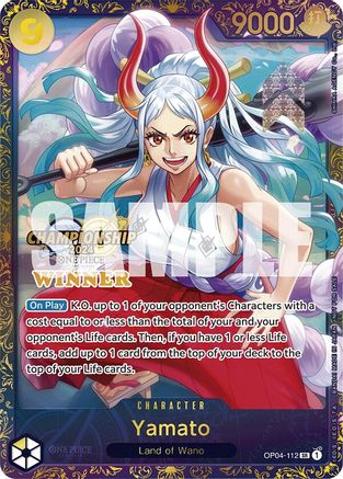 Yamato (Championship 2024 Finals Winner) (OP04-112) - One Piece Promotion Cards Foil | Grognard Games