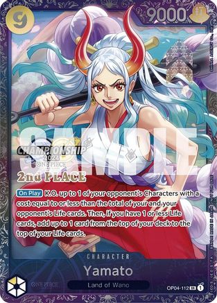 Yamato (Championship 2024 Finals 2nd Place) (OP04-112) - One Piece Promotion Cards Foil | Grognard Games