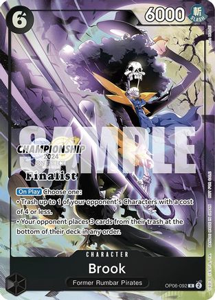 Brook (Championship 2024 Finalist Card Set) (OP06-092) - One Piece Promotion Cards Foil | Grognard Games