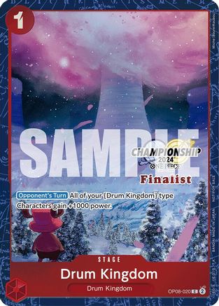 Drum Kingdom (Championship 2024 Finalist Card Set) (OP08-020) - One Piece Promotion Cards Foil | Grognard Games