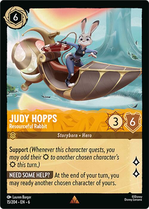 Judy Hopps - Resourceful Rabbit (15/204) [Azurite Sea] | Grognard Games