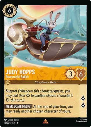 Judy Hopps - Resourceful Rabbit (15/204) [Azurite Sea] | Grognard Games