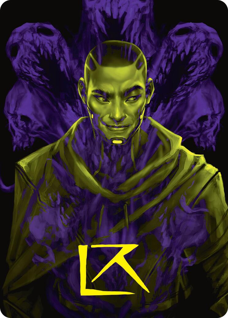 Kaito, Bane of Nightmares Art Card (Gold-Stamped Signature) [Duskmourn: House of Horror Art Series] | Grognard Games