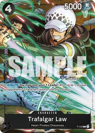 Trafalgar Law - P-038 (CS 2024 Event Pack) (P-038) - One Piece Promotion Cards Foil | Grognard Games