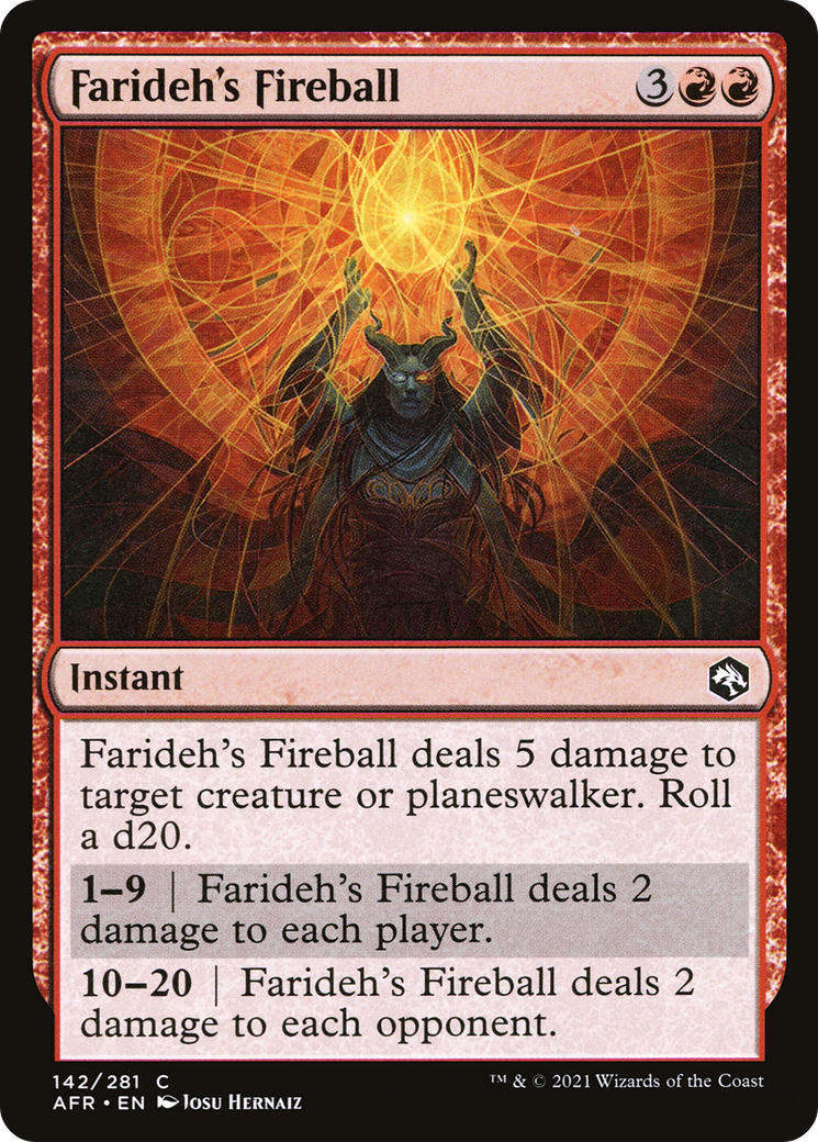 Farideh's Fireball [Dungeons & Dragons: Adventures in the Forgotten Realms] | Grognard Games