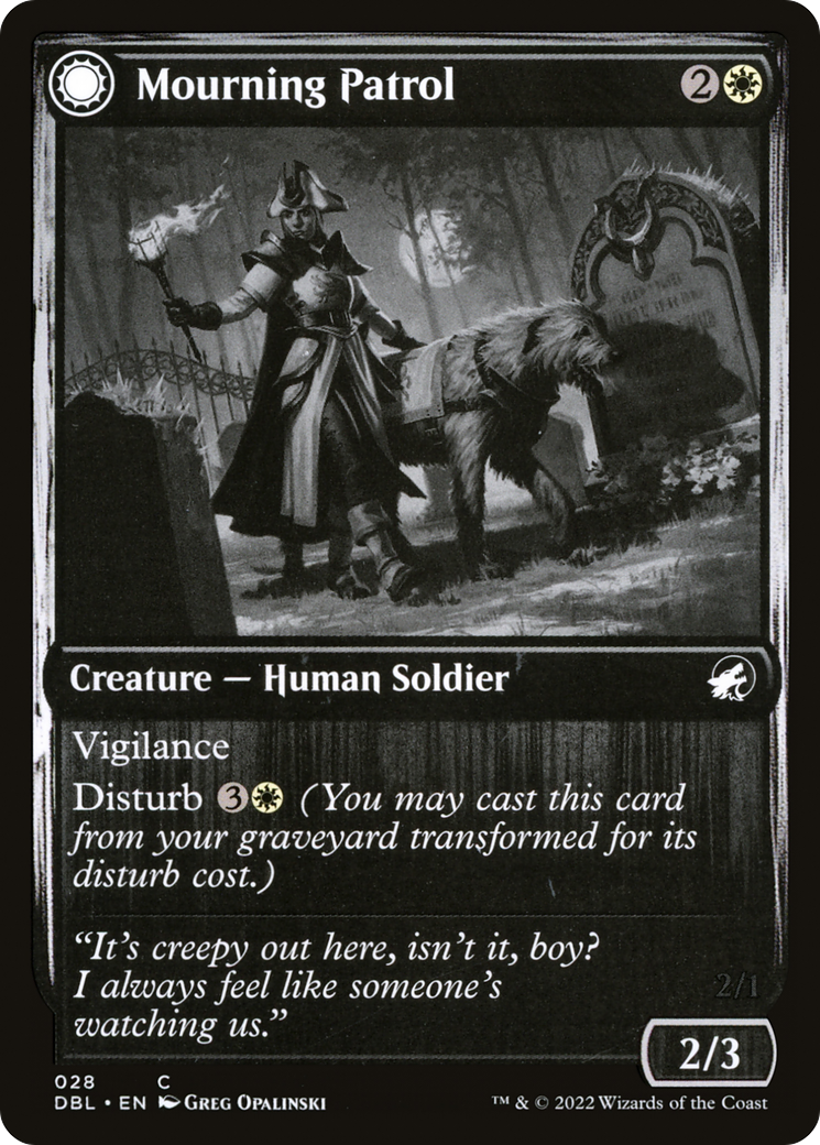 Mourning Patrol // Morning Apparition [Innistrad: Double Feature] | Grognard Games