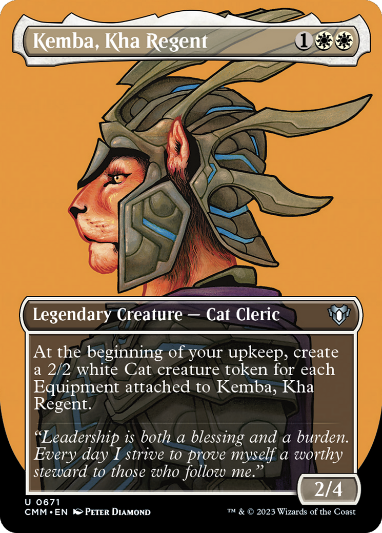 Kemba, Kha Regent (Borderless Profile) [Commander Masters] | Grognard Games