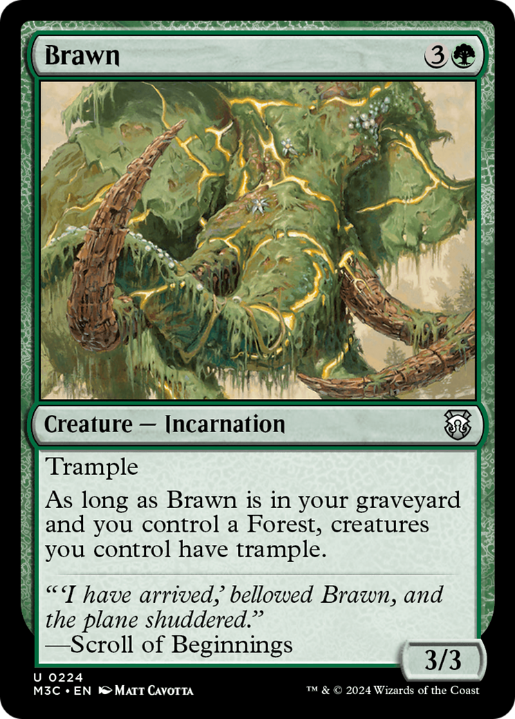 Brawn (Ripple Foil) [Modern Horizons 3 Commander] | Grognard Games