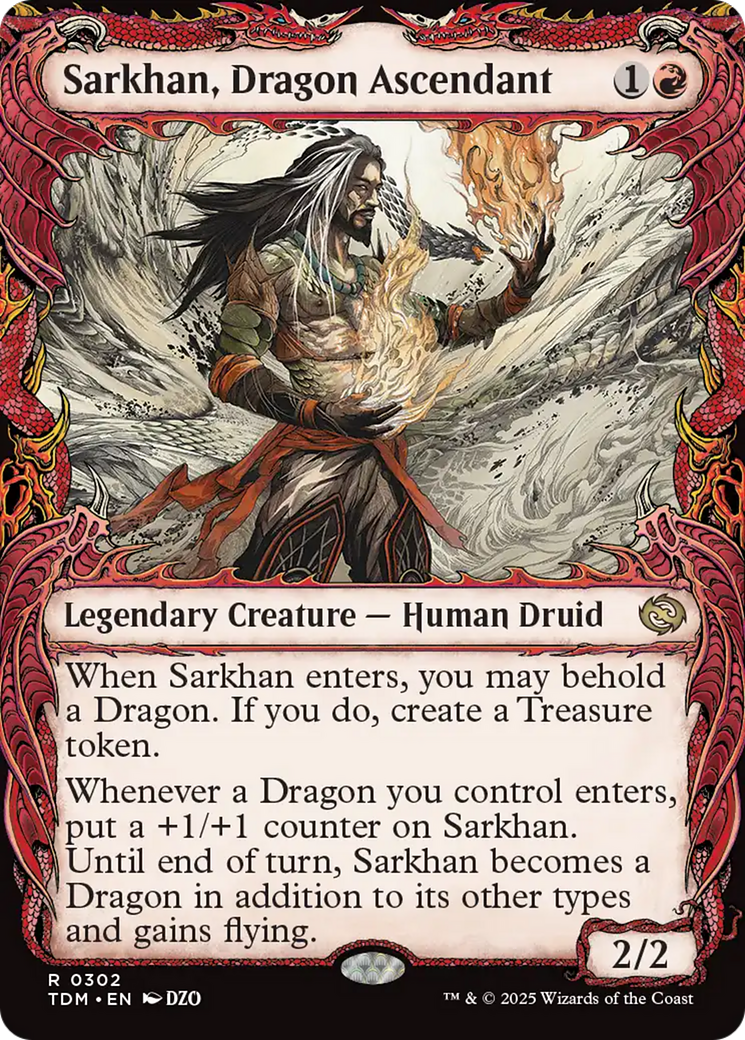 Sarkhan, Dragon Ascendant (0302) (Showcase) [Tarkir: Dragonstorm] | Grognard Games
