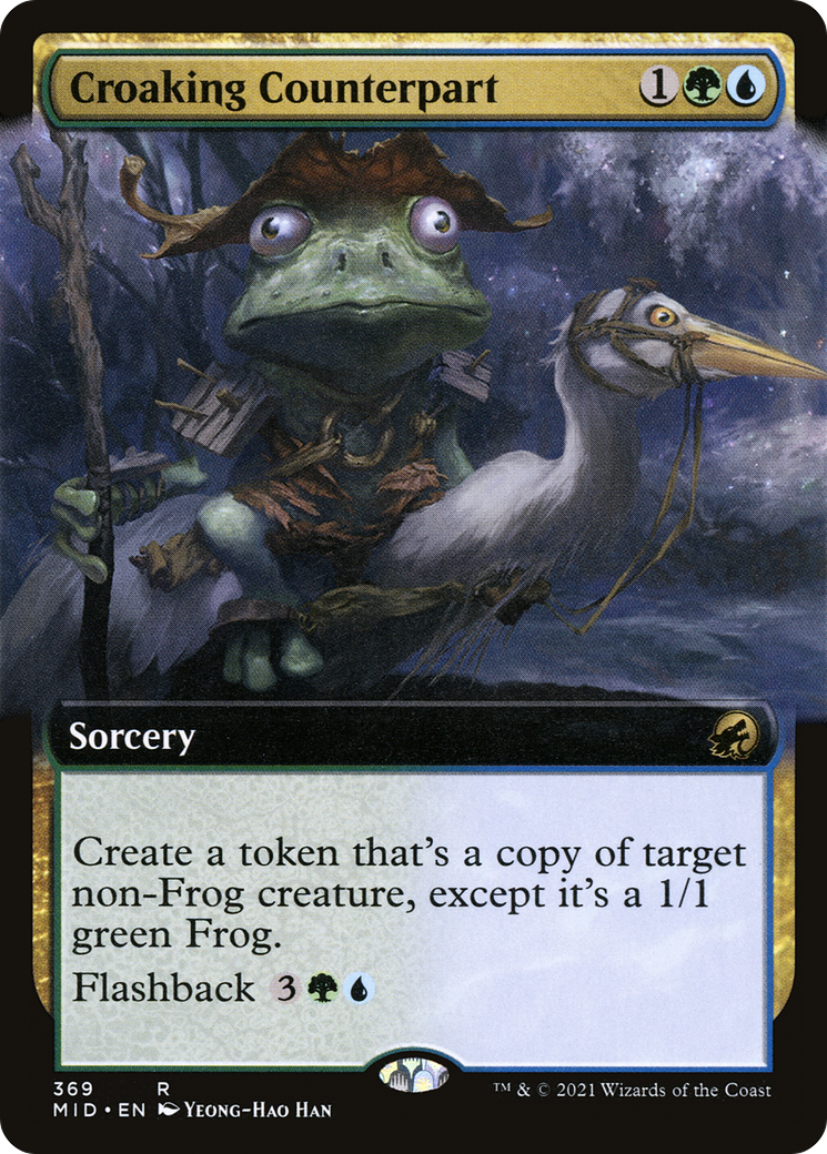 Croaking Counterpart (Extended) [Innistrad: Midnight Hunt] | Grognard Games