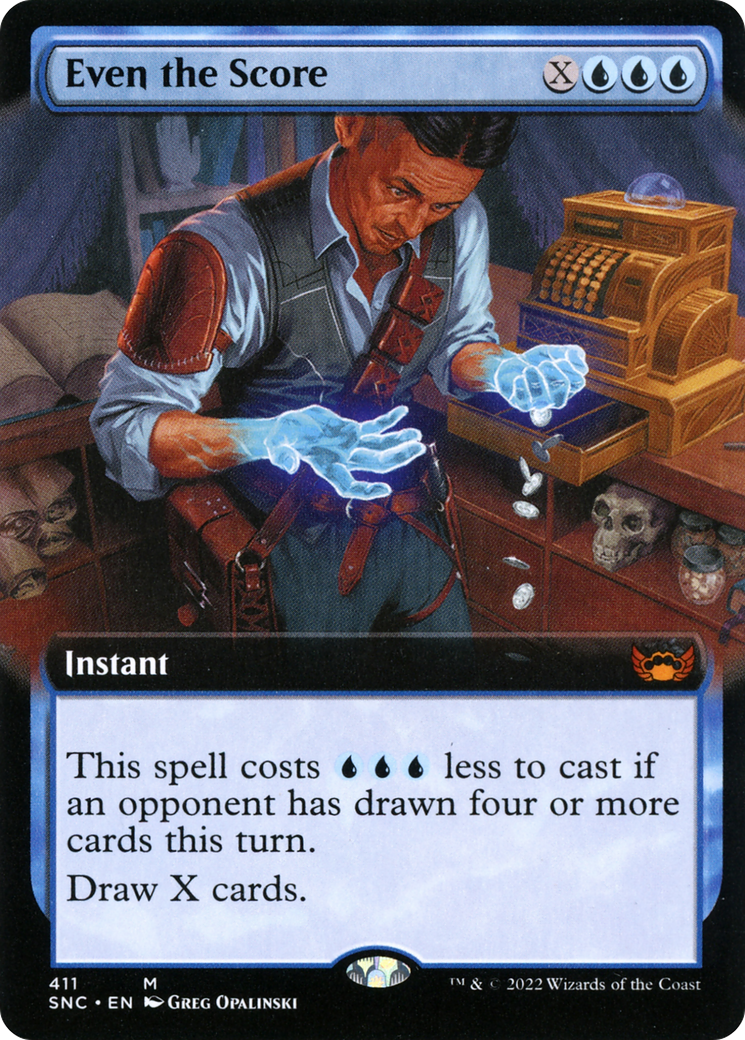 Even the Score (Extended Art) [Streets of New Capenna] | Grognard Games