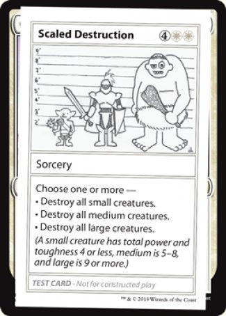 Scaled Destruction (2021 Edition) [Mystery Booster Playtest Cards] | Grognard Games