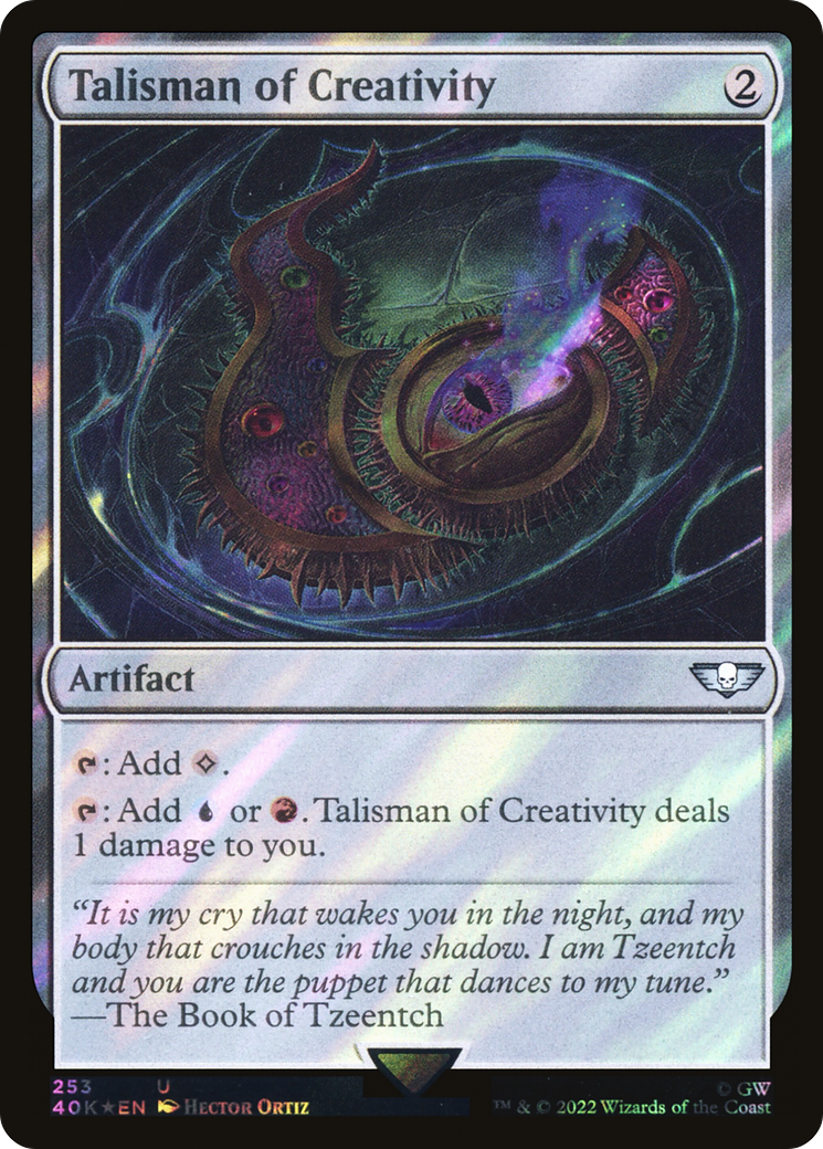 Talisman of Creativity (Surge Foil) [Universes Beyond: Warhammer 40,000] | Grognard Games