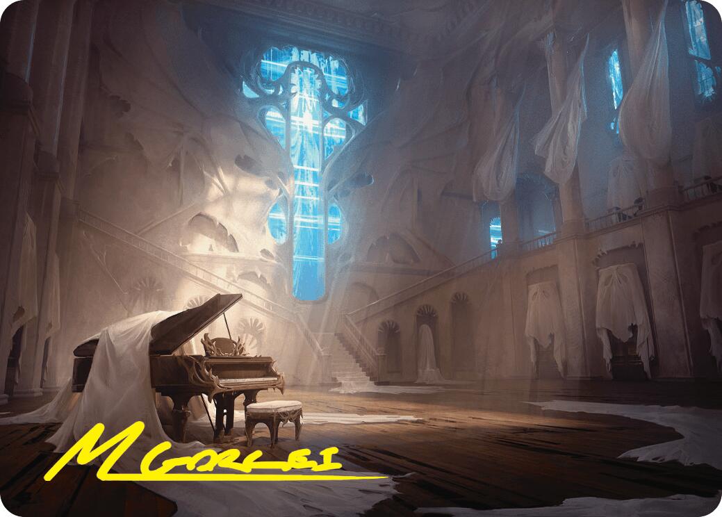 Plains Art Card (Gold-Stamped Signature) [Duskmourn: House of Horror Art Series] | Grognard Games