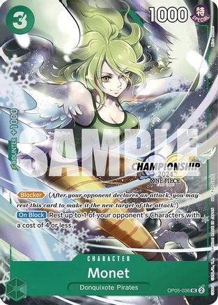 Monet (CS 2024 Event Pack Finalist) (OP05-036) - One Piece Promotion Cards Foil | Grognard Games
