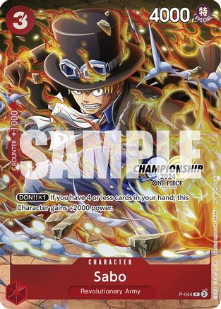 Sabo (CS 2024 Event Pack Finalist) (P-044) - One Piece Promotion Cards Foil | Grognard Games