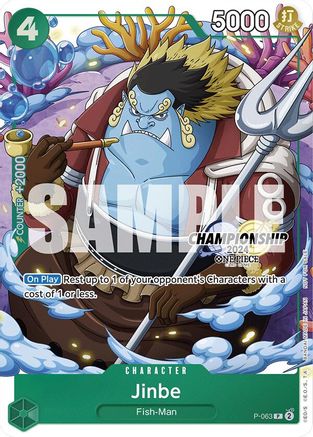 Jinbe (CS 2024 Event Pack Finalist) (P-063) - One Piece Promotion Cards Foil | Grognard Games
